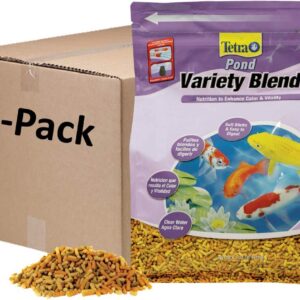 Tetra Pond Variety Blend, Pond Fish Food, for Goldfish and Koi, 1.32 Pounds, Pack of 6