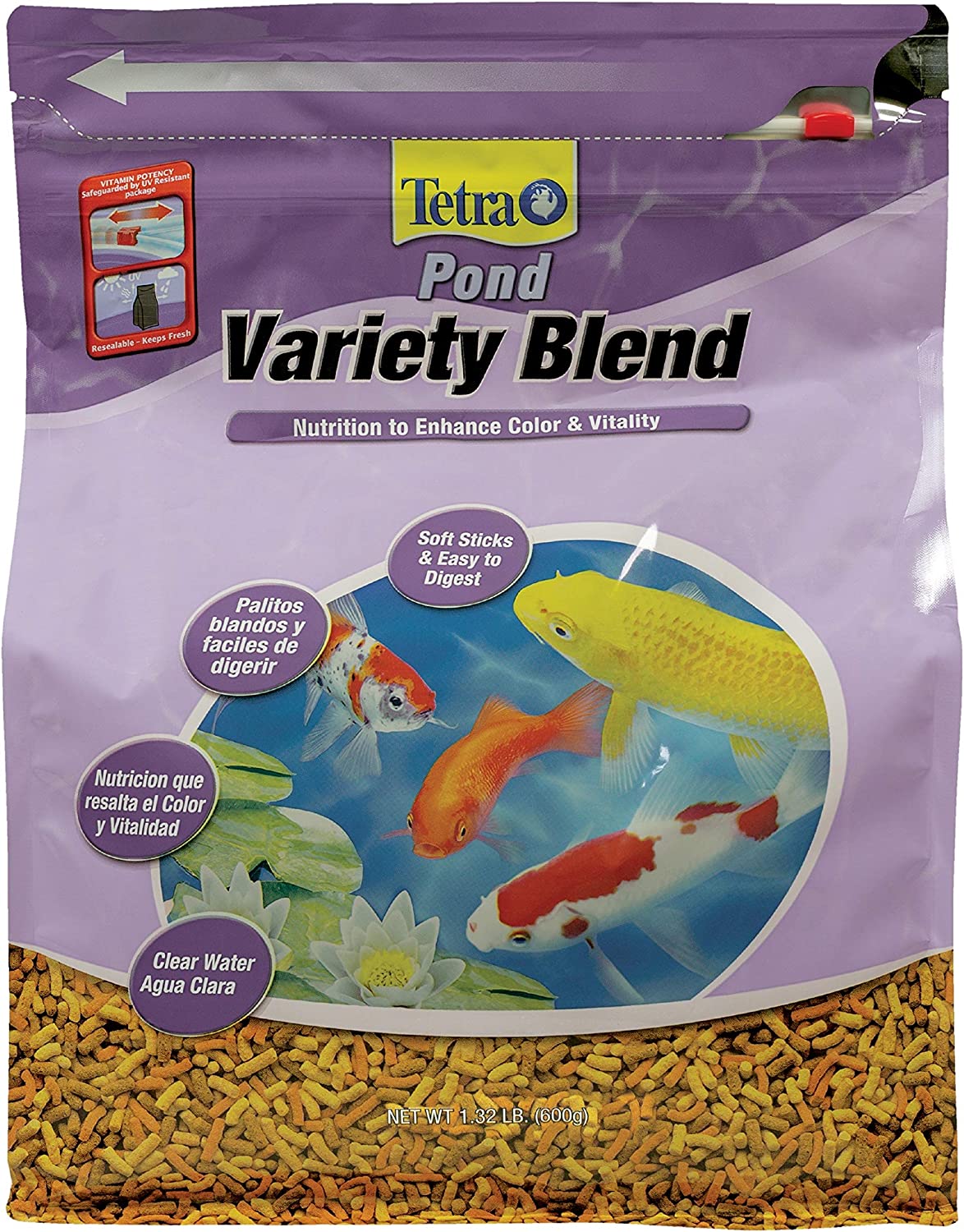 Tetra Pond Variety Blend, Pond Fish Food, for Goldfish and Koi, 1.32 Pounds, Pack of 6
