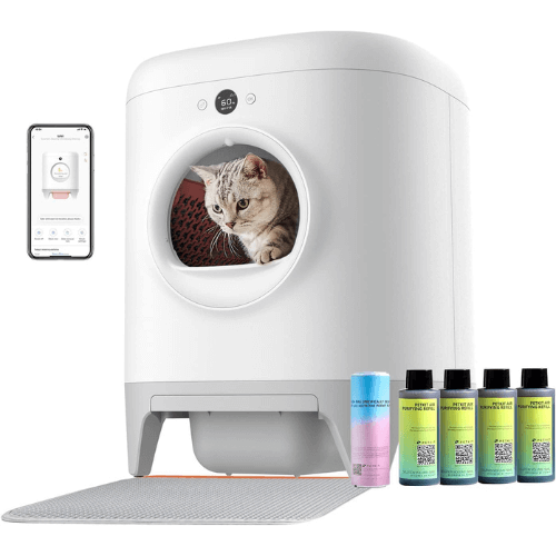 Cleaning Litter Box, Automatic for Multiple Cats
